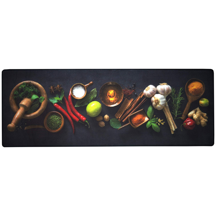Prep & Savour Artistic And Colorful Anti Fatigue Kitchen Floor Mat